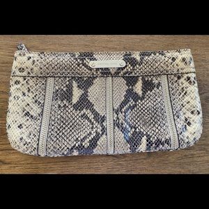 Michael Kors snakeskin clutch